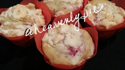 Cherry Almond Crumb Muffin